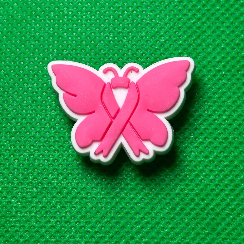 🌼 (5/$10 or 10/$15) NEW “Breast Cancer” 🎀 Croc Charm Collection